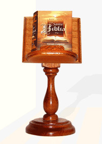 LA SANTA BIBLIA C/ ATRIL Y LUPA