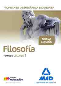 1. FILOSOFÍA. TEMARIO PROFESORES ENSEÑANZA SECUNDARIA