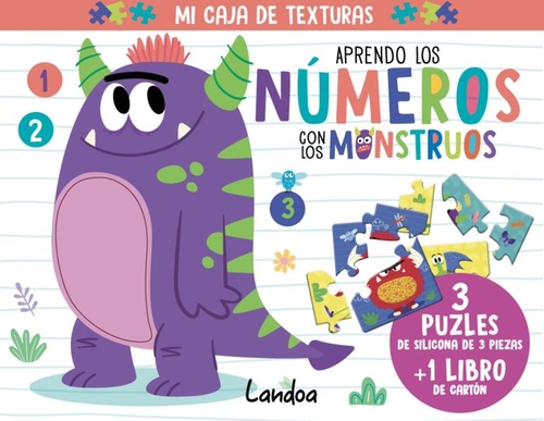 APRENDO LOS NUMEROS CON LOS MONSTRUOS. MI CAJA DE TEXTURAS