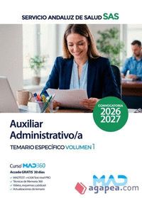 AUXILIAR ADMINISTRATIVO/A SAS. TEMARIO ESPECIFICO VOL 1