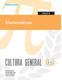 CULTURA GENERAL: MATEMATICAS.NIVEL II