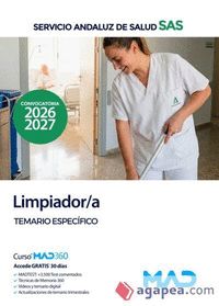 LIMPIADOR/A SAS. TEMARIO ESPECIFICO