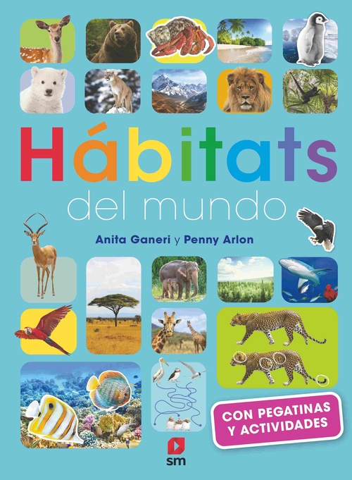 HABITATS DEL MUNDO CON PEGATINAS Y ACTIVIDADES