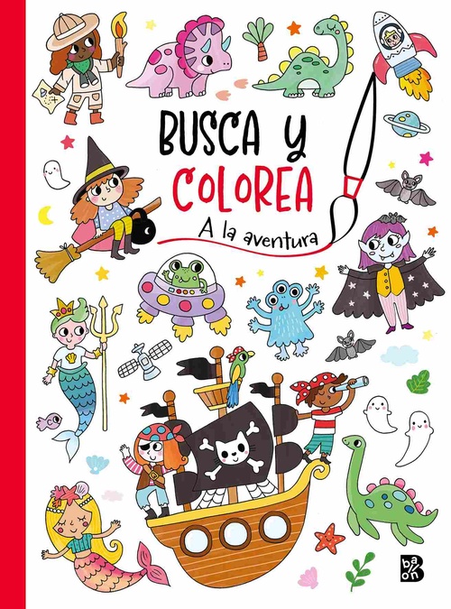 A LA AVENTURA. BUSCA Y COLOREA.
