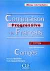 (2ª) CONJUGAISON PROGRESSIVE DU FRANCAIS. CORRIGÉS: INTERMÉDIAIRE, AVEC 450 EXERCICES