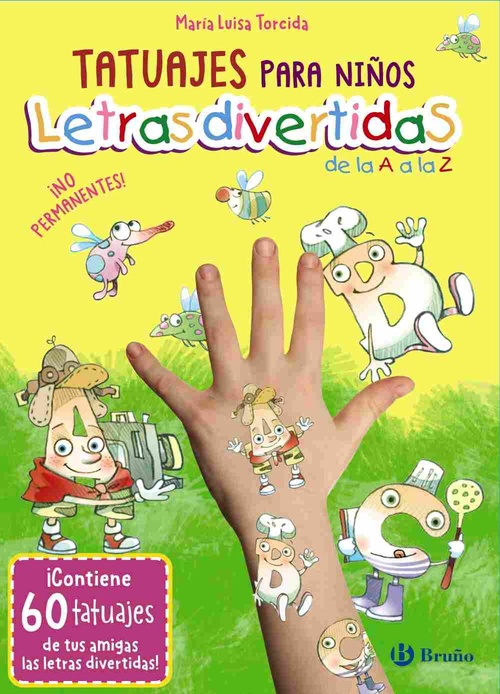 LETRAS DIVERTIDAS. TATUAJES PARA NIÑOS