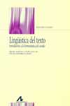 LINGUISTICA DEL TEXTO. INTRODUCCION A LA HERMENEUTICA DEL SENTIDO