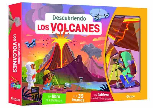 DESCUBRIENDO LOS VOLCANES. LIBRO + IMANES+ TABLERO MAGNETICO