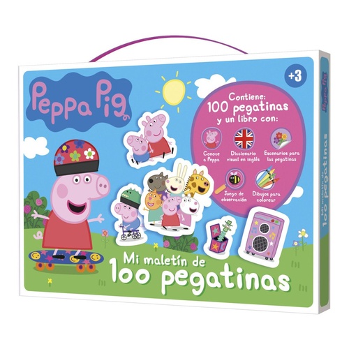 PEPPA PIG. MI MALETIN DE 100 PEGATINAS