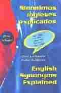 SINONIMOS INGLESES EXPLICADOS