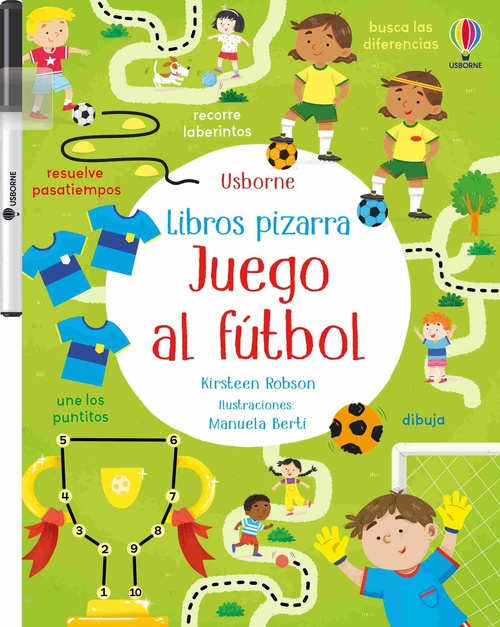 JUEGO AL FUTBOL. LIBROS PIZARRA
