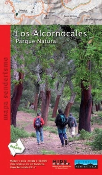 PLANO LOS ALCORNOCALES. PARQUE NATURAL 1:40.000 MAPA DE SENDERISMO