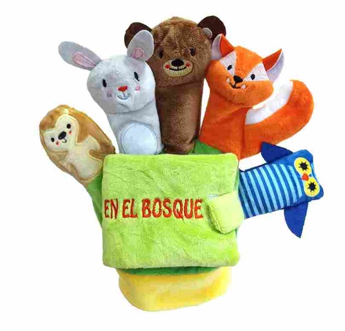 EN EL BOSQUE. LIBRO GUANTE CON TITERES DE DEDO