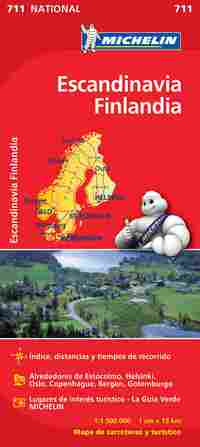 711. ESCANDINAVIA, FINLANDIA. MAPA NATIONAL 2012  ESCALA 1:1500.000