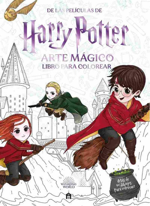 HARRY POTTER. ARTE MÁGICO. LIBRO PARA COLOREAR.