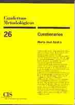 Nº 26. CUADERNOS METODOLOGICOS: CUESTIONARIOS