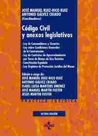 (8ª) CÓDIGO CIVIL Y ANEXOS LEGISLATIVOS. LEY DE CONSUMIDORES Y USUARIOS. LEY SOBRE CONDICIONES ....