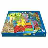 DESCUBRIENDO ESPAÑA. LIBRO+TABLERO+58 IMANES