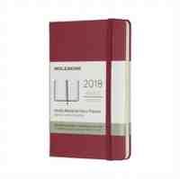 MOLESKINE. 2018 12M SEMANAL P BERRY ROSE TAPA DURA
