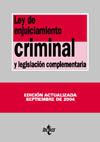 (19º) LEY DE ENJUICIAMIENTO CRIMINAL Y LEGISLACION COMPLEMENTARIA