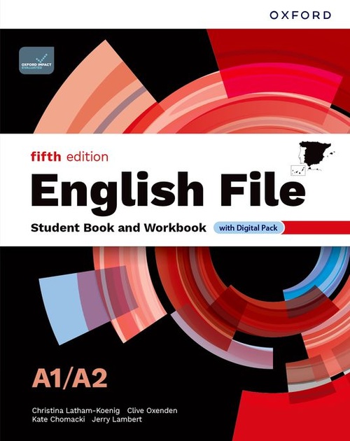 ENGLISH FILE A1/A2. STUDENT AND WORKBOOK WITHOUT KEY FIFTH EDITION 5ª *