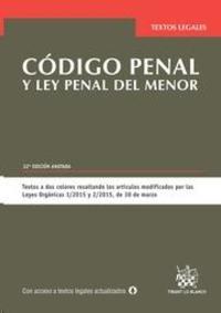(22ª) CÓDIGO PENAL Y LEY PENAL DEL MENOR. EDICIÓN 2015