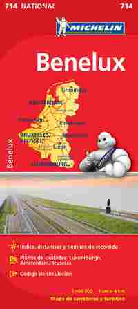 714. BENELUX. MAPA NATIONAL 2012 ESCALA 1:400.000