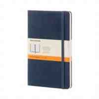 LIBRETA CLASICA TAPA DURA AZUL ZAFIRO L  RAYAS